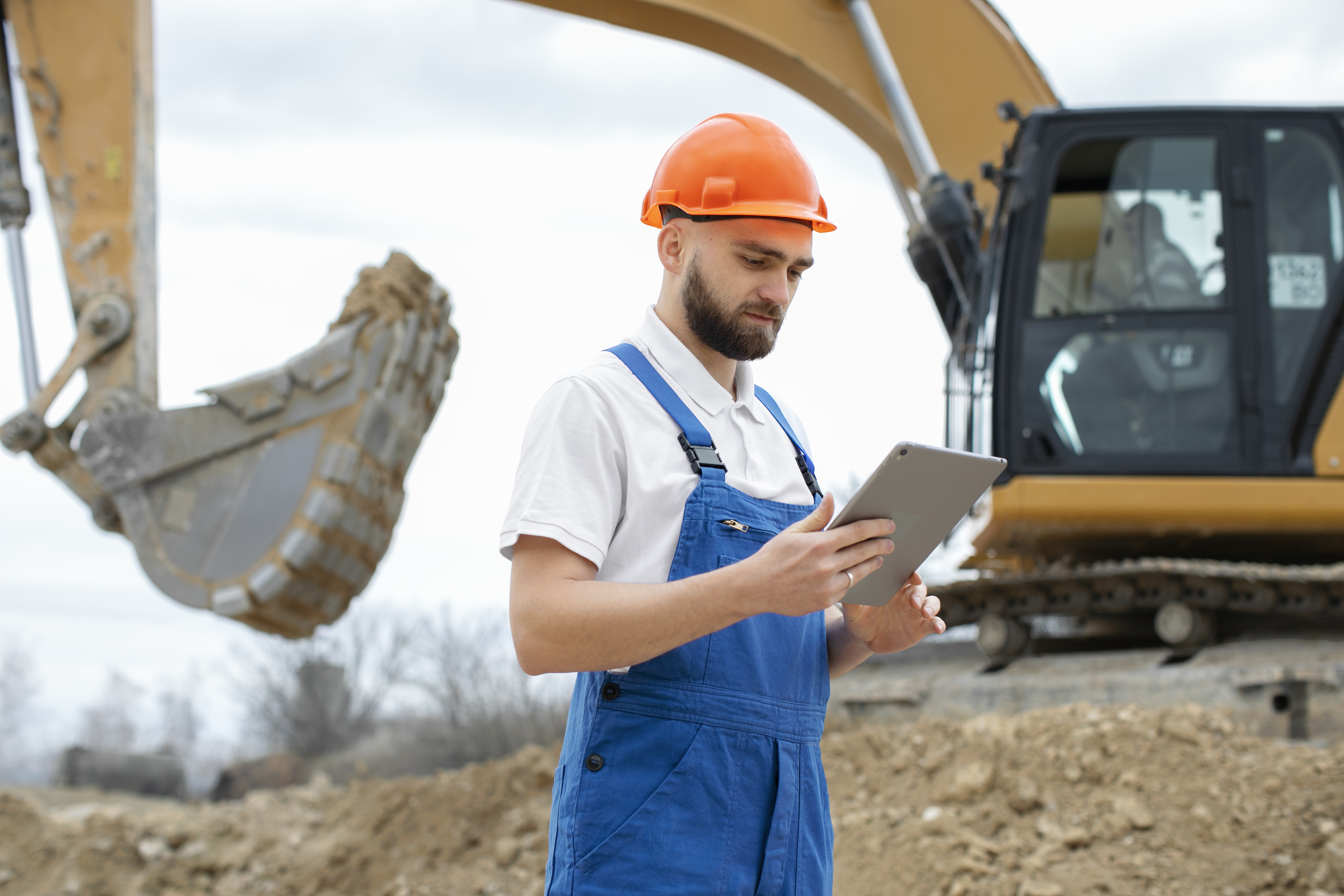 Men at work in Crusher Unit